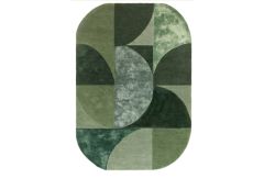 Matrix -  Oval Forest Green Rug