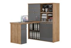 Mini Office (Oak/Grey) - Clearance 