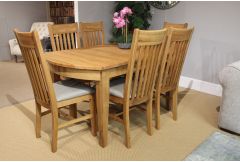 Modena - D-End Table & 6 Chairs - Clearance