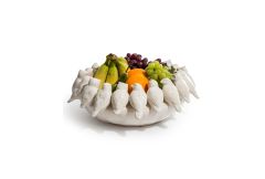 Oatmeal Ceramic Flock of Birds Bowl