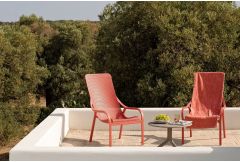 Net - Garden Lounger Armchair in Corallo Red