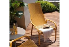 Net - Garden Lounger Armchair in Senape Yellow