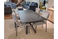 Padua/Eugene - Extending Dining Table & 4 Chairs - Clearance