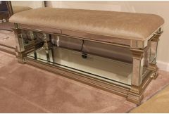 Park Lane - Mirrored Bench Ottoman - Clearance