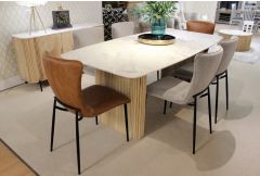 Rio/Eugene - 200cm Dining Table & 6 Chairs - Clearance
