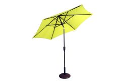 Riviera - 2.5m Deluxe Crank Parasol in Lime Green