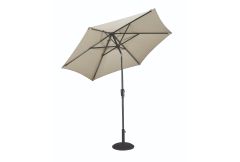 Riviera - 2.5m Deluxe Crank Parasol Taupe - LAST ONE!