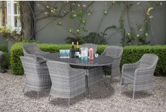 St. Lucia - 6 Seat Oval Dining Set