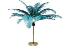Table Lamp Feather Palm Green - Clearance