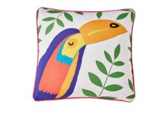 Tropical Flamingo Outdoor Pink Cushion