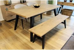 Valeria - Extending Dining Table & Bench - Clearance