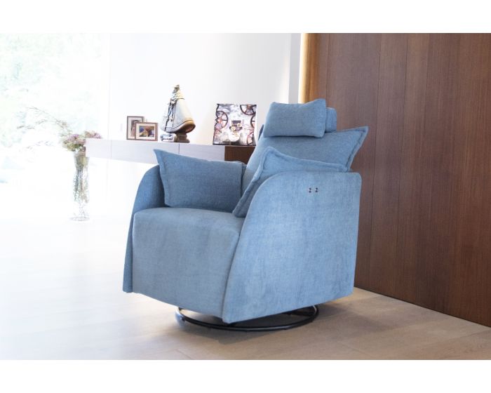 Power recliner swivel rocker top